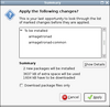 Summary dialog