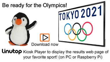 Web page displayed on a screen