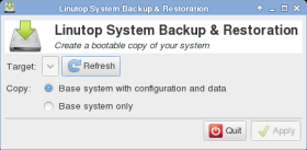 Linux embeded system backup